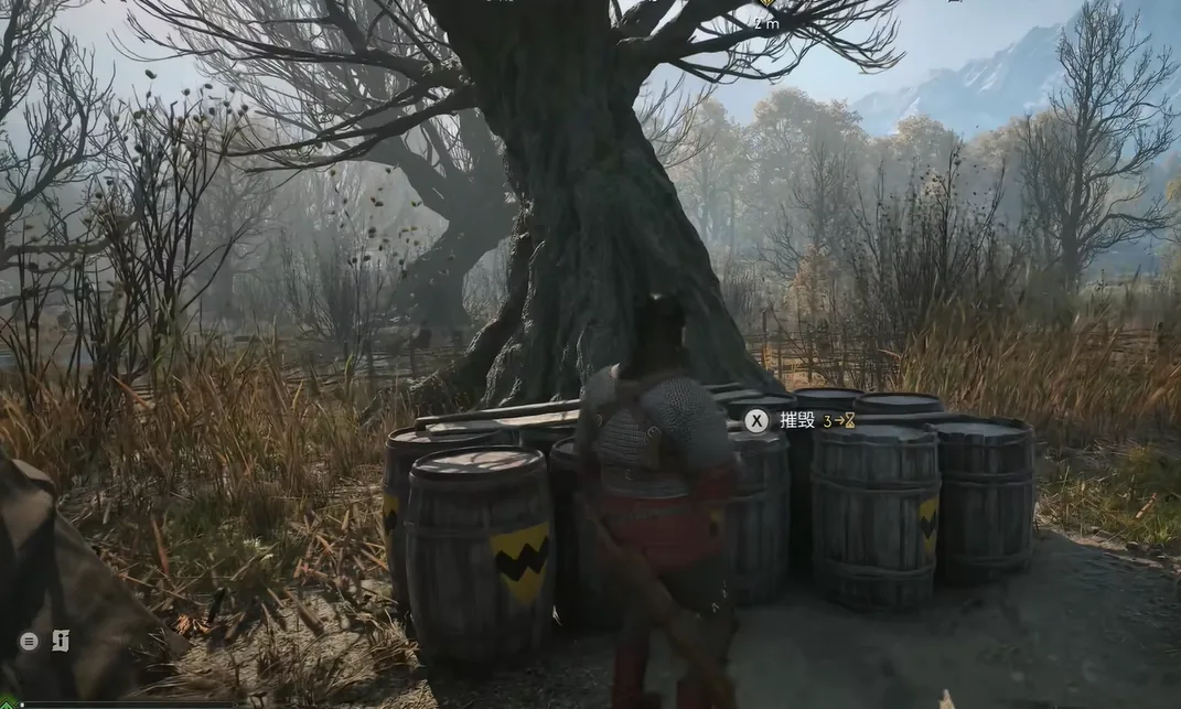 The leech barrels at the collectors' camp in the bog