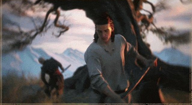 Coen working in the village before the raid