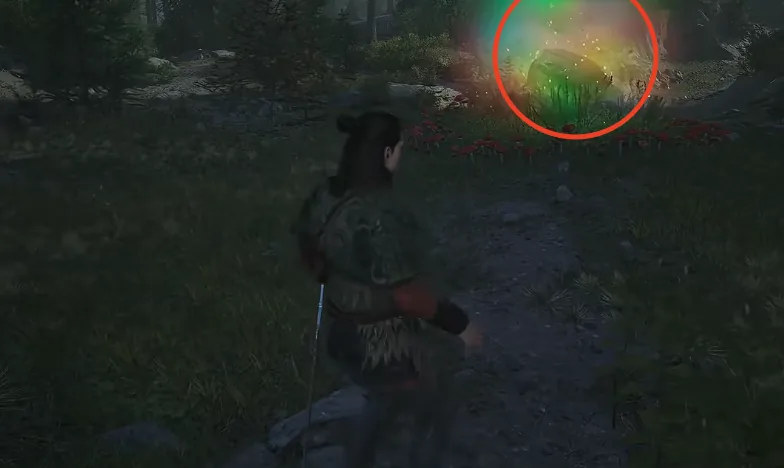 Following the glowing trail toward the Sanzhana cave