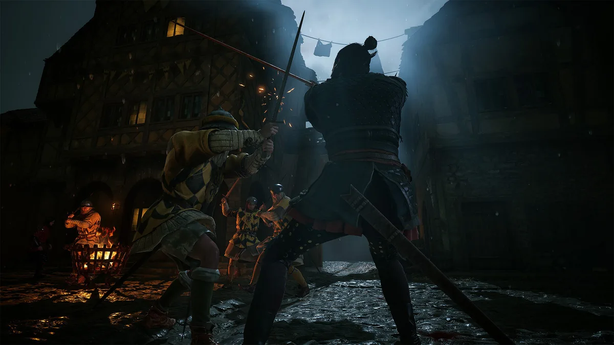 Fighting through a night ambush in The Blood of Dawnwalker