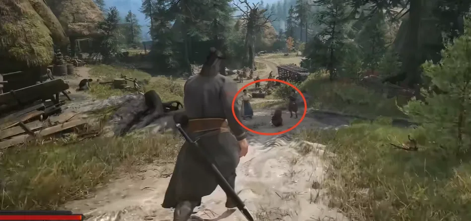 Following the forest path toward the river in Live Bait